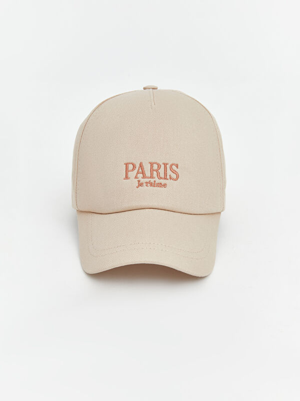 LCW ACCESSORIES Paris Nakışlı Kız Çocuk Kep Şapka