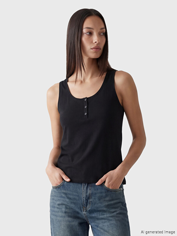 LCW EVERYDAY Débardeur Noir Femme