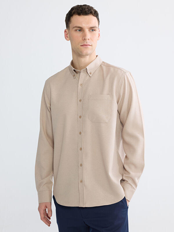 LCWAIKIKI Classic Regular Fit Gabardin Erkek Gömlek