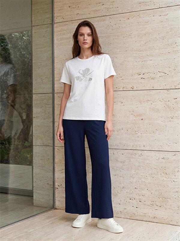 LCW EVERYDAY Crew Neck Floral Women's T-Shirt