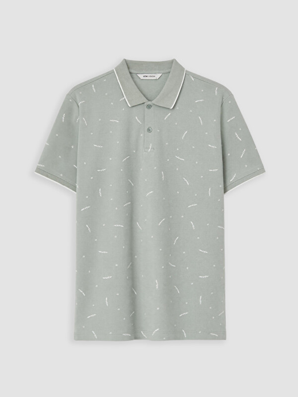 LCW Vision Polo Yaka Desenli Pike Erkek Tişört