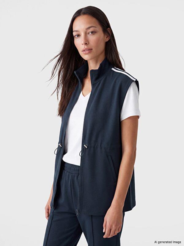 LCW Modest Dik Yaka Oversize Kadın Yelek
