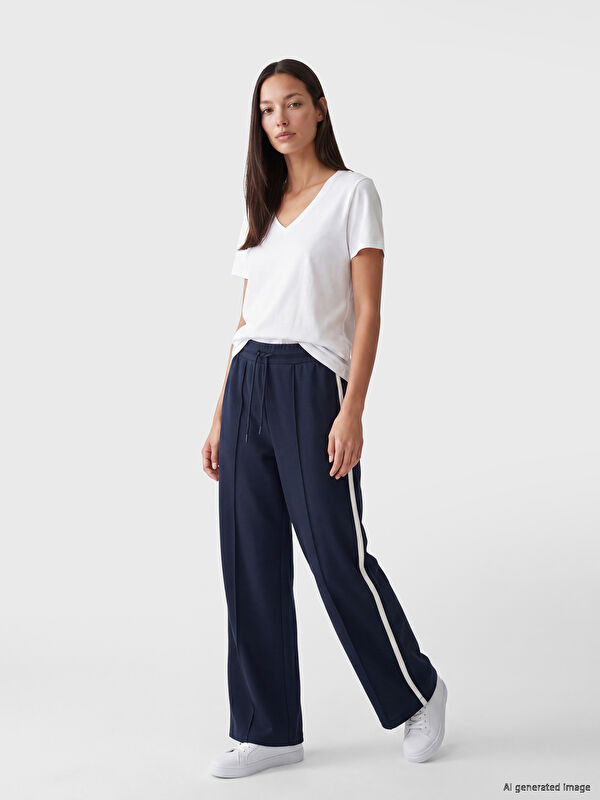 LCW Modest Beli Lastikli Soft Touch Kadın Eşofman Altı