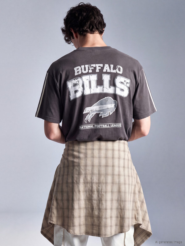 XSIDE Oversize NFL Bedrucktes Herren T-Shirt