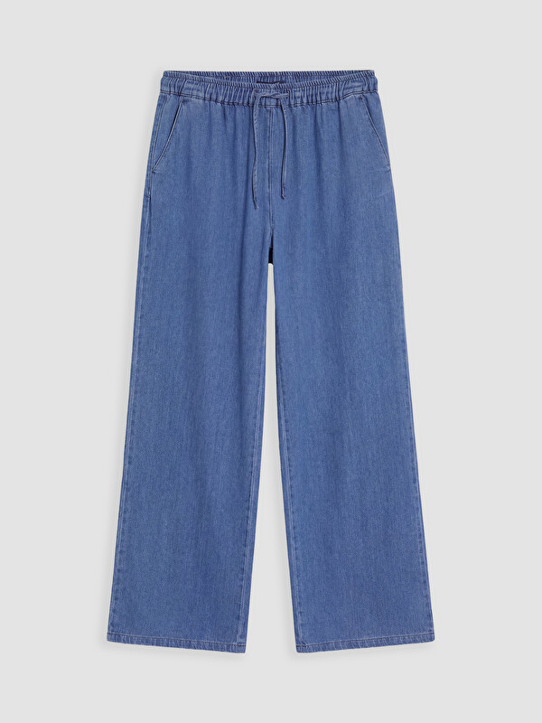 LCW Jeans Elastic Waist Wideleg Women's Jeans