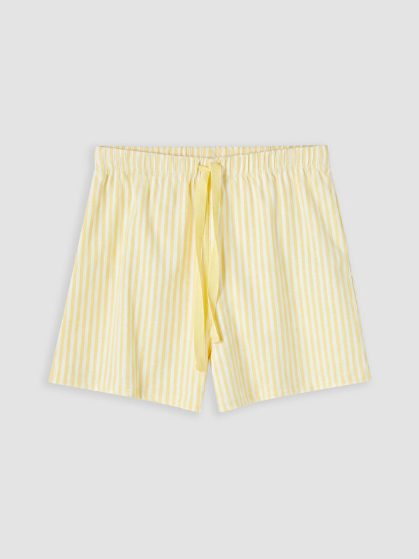 LCW Young Çizgili Kadın Şort Pijama Altı