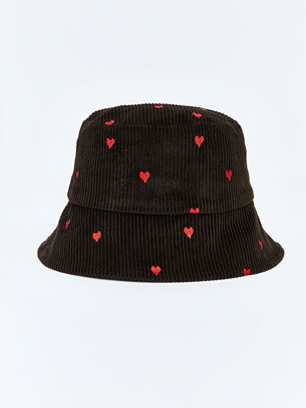 LCW ACCESSORIES Kalp Desenli Kadın Bucket Şapka 