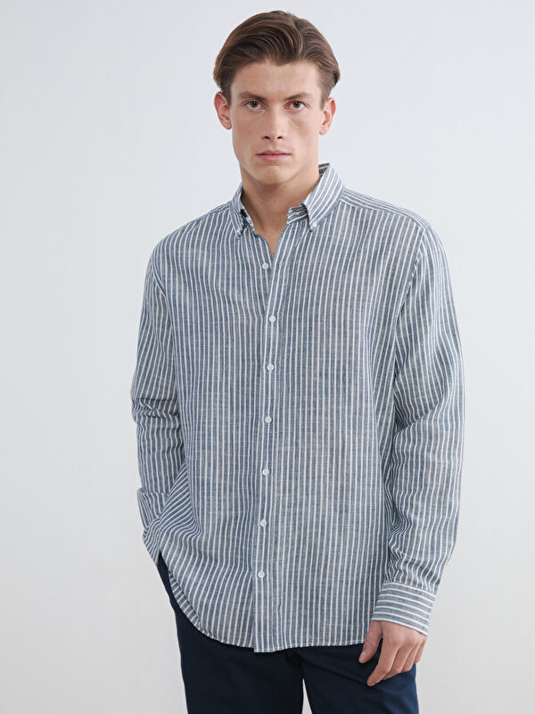 SOUTHBLUE Regular Fit Button Down Yaka Erkek Gömlek