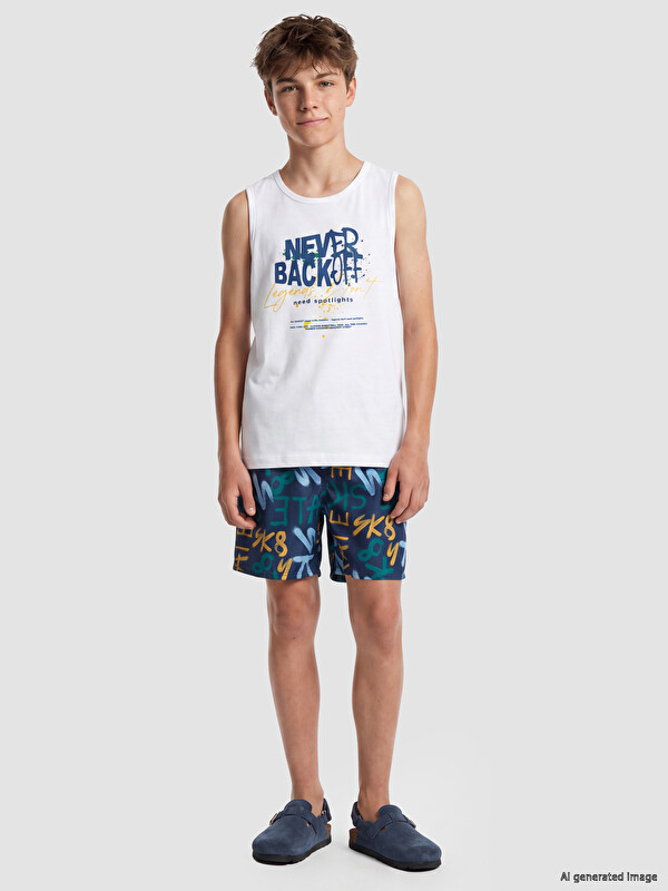 LCW Kids Bedrucktes Jungen-Bademoden-Set