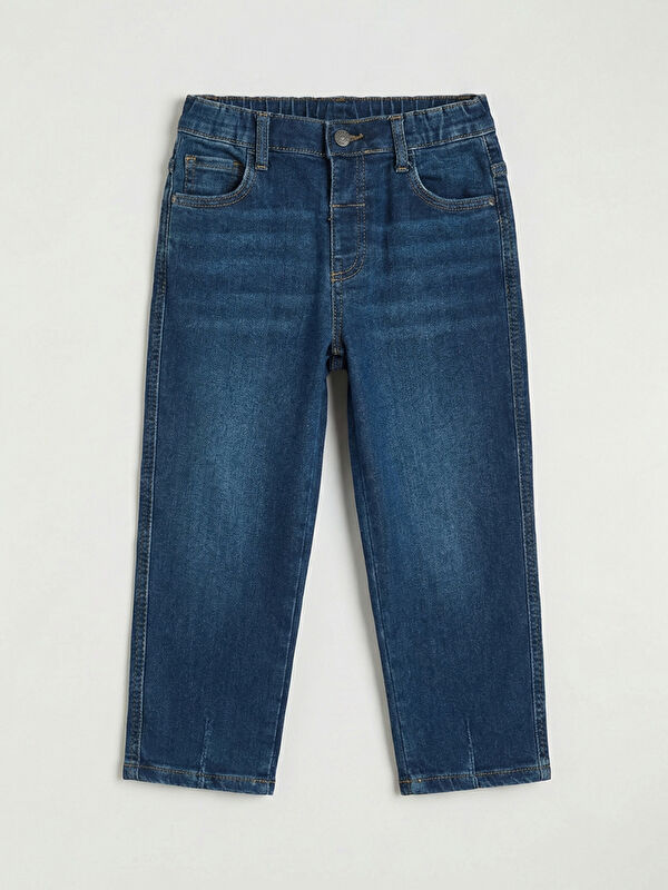 LCW Kids Beli Lastikli Loose Fit Erkek Çocuk Jean Pantolon