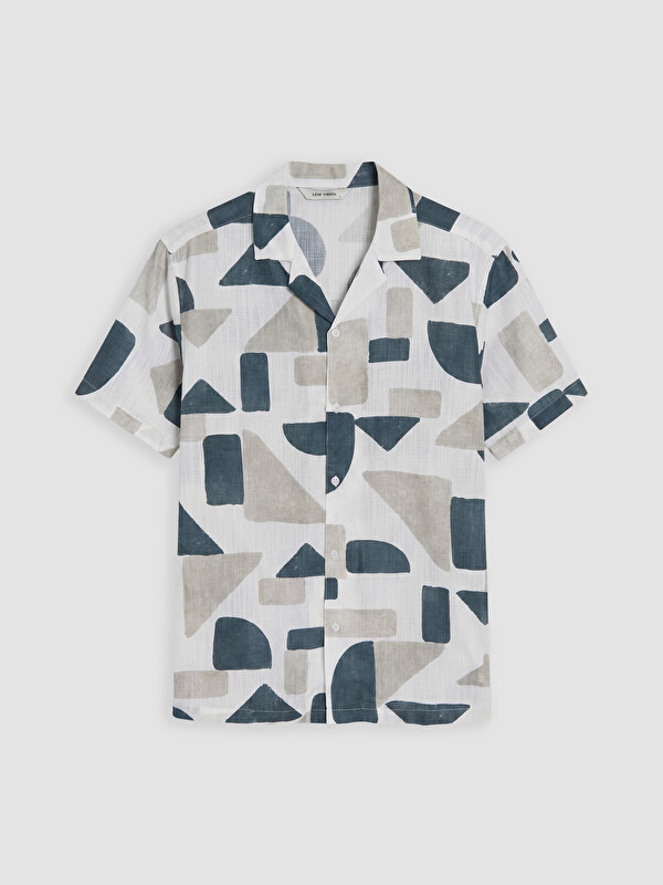 LCW Vision Regular Fit Printed Poplin Men's Shirt