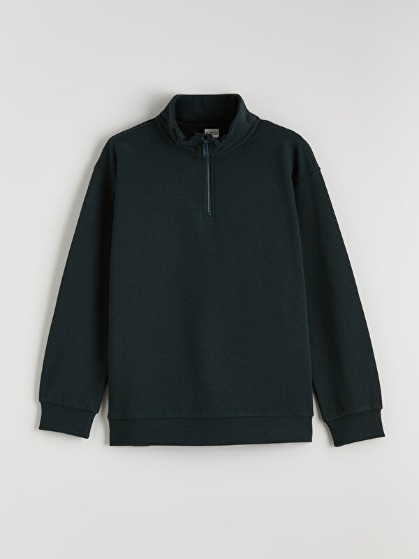 LCW Kids Dik Yaka Erkek Çocuk Sweatshirt