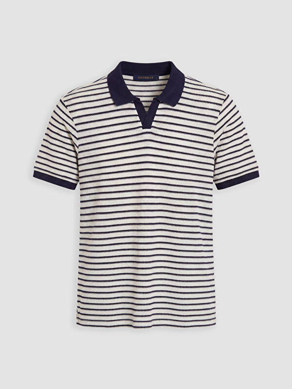 SOUTHBLUE Polo Yaka Çizgili Erkek Tişört