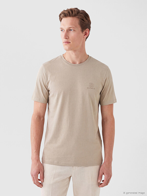 SOUTHBLUE Mann Beige T-shirt