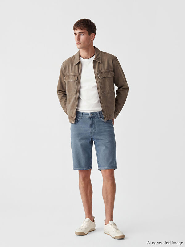 LCW Jeans Slim Fit Erkek Jean Şort