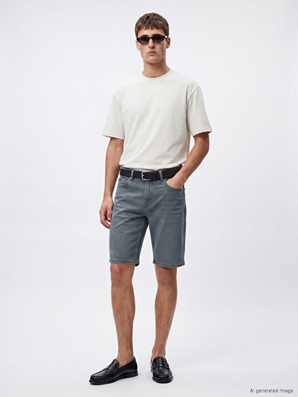 LCW Jeans Regular Fit Erkek Jean Şort