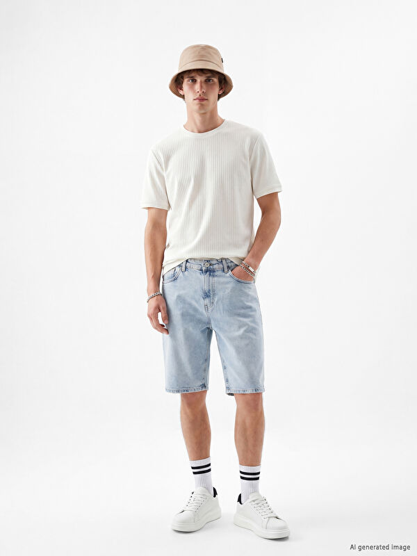 LCW Jeans Regular Fit Erkek Jean Şort