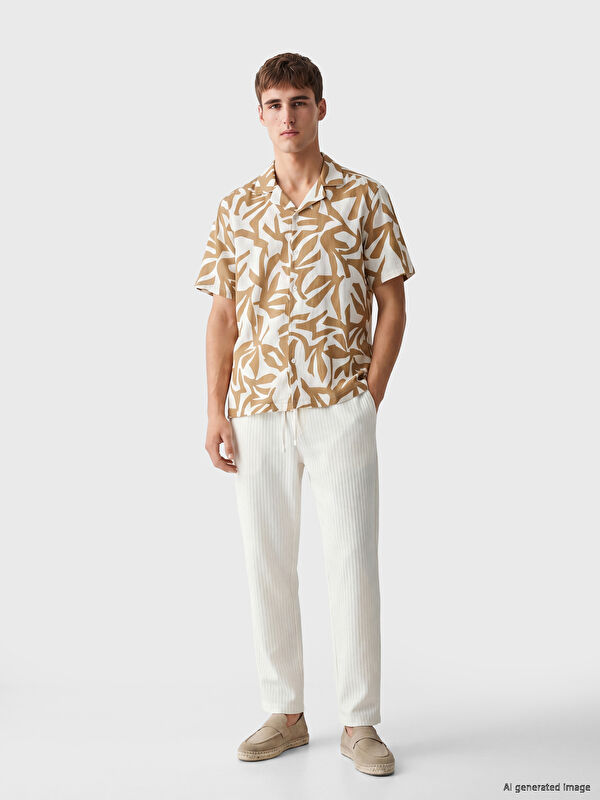 LCW Vision Regular Fit Dokulu Erkek Pantolon