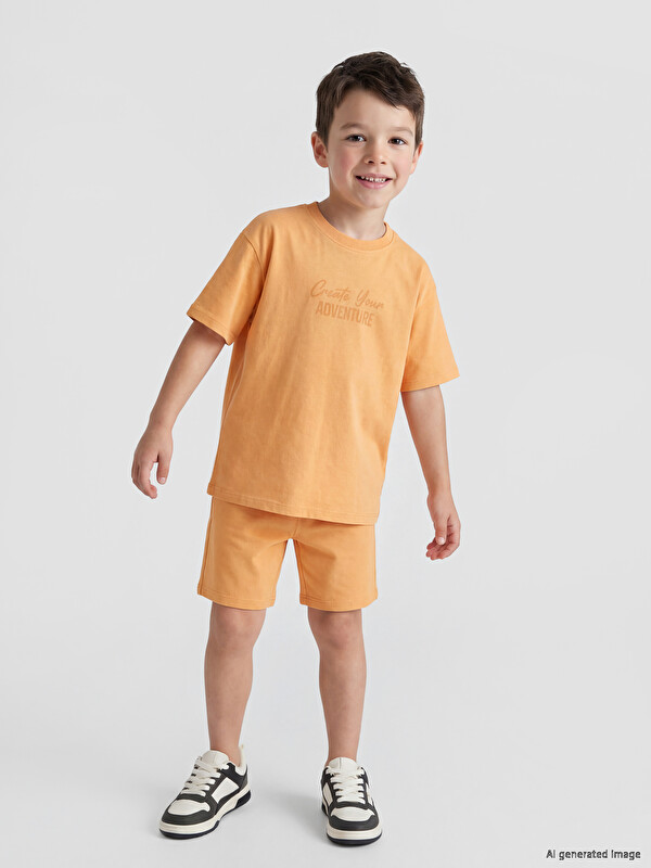 LCW Kids Printed Boys' Shorts Set