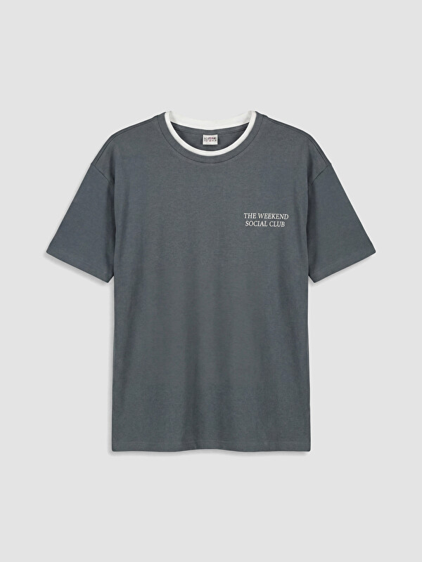 LCW Kids Crew Neck Printed Boys' T-Shirt