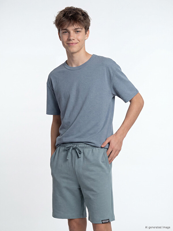 LCW Kids Crew Neck Boys' Soft Touch T-Shirt