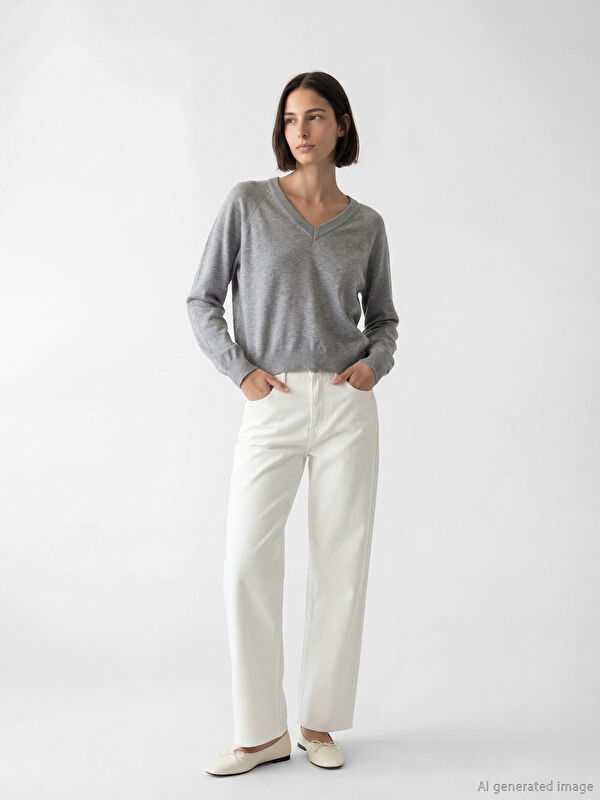 LCW Jeans Straight Fit Kadın Jean Pantolon