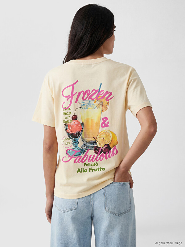LCW Vision Crew Neck Printed Women's T-Shirt