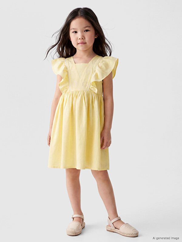 LCW Kids Girl Yellow Dress