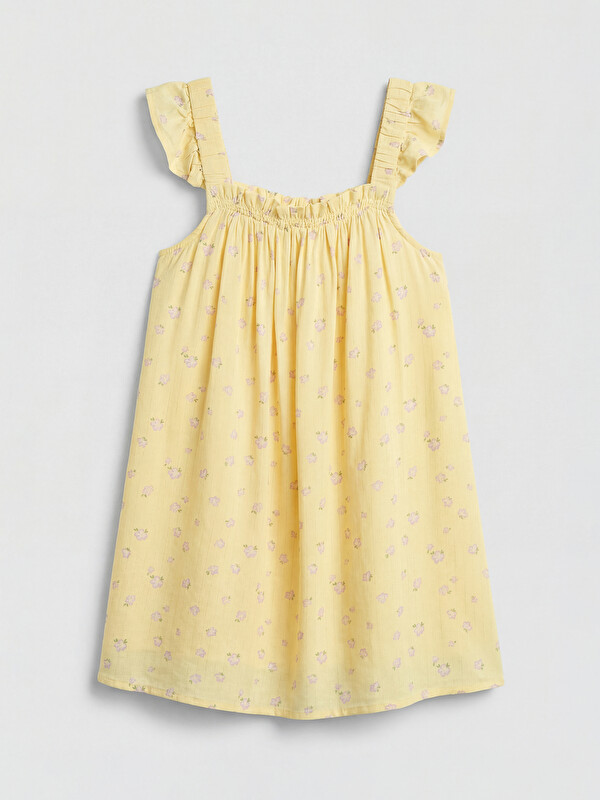 LCW Kids Square Neck Ruffled Girls' Dress