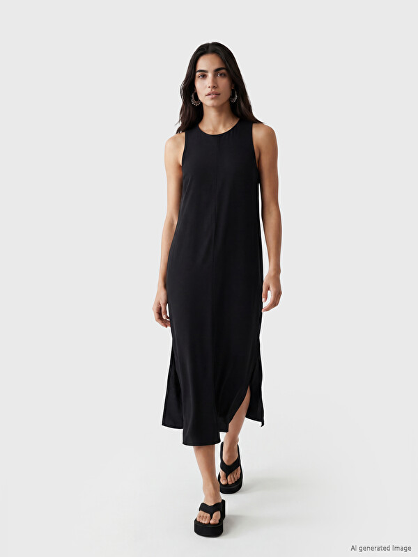 LCW Vision Woman Black Dress