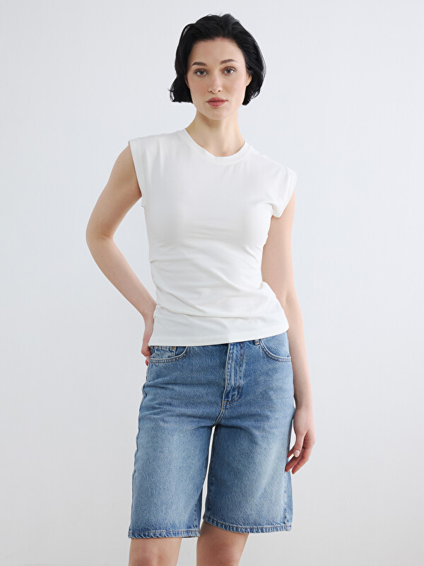 LCW Vision Bluza sa okruglim izrezom i naborima