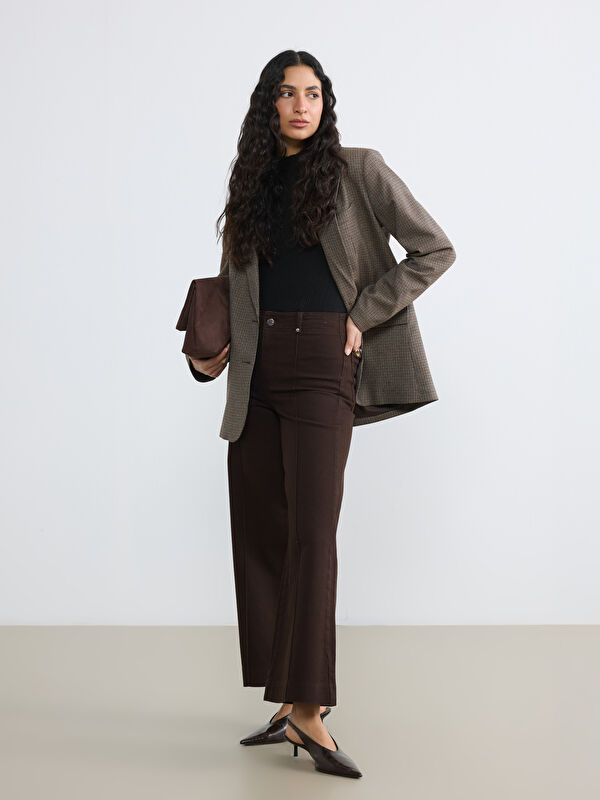 LCW Modest Yüksek Bel Wideleg Kadın Jean Pantolon