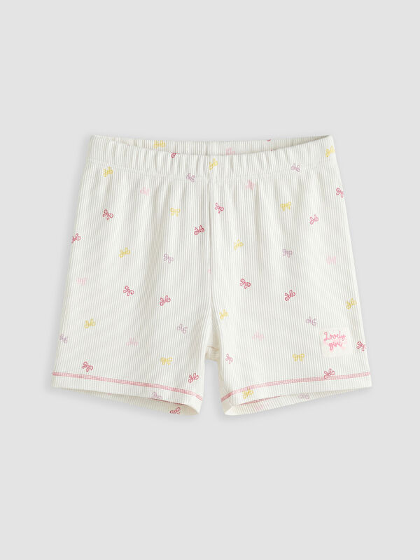 LCW Kids Bow Patterned Girls' Shorts