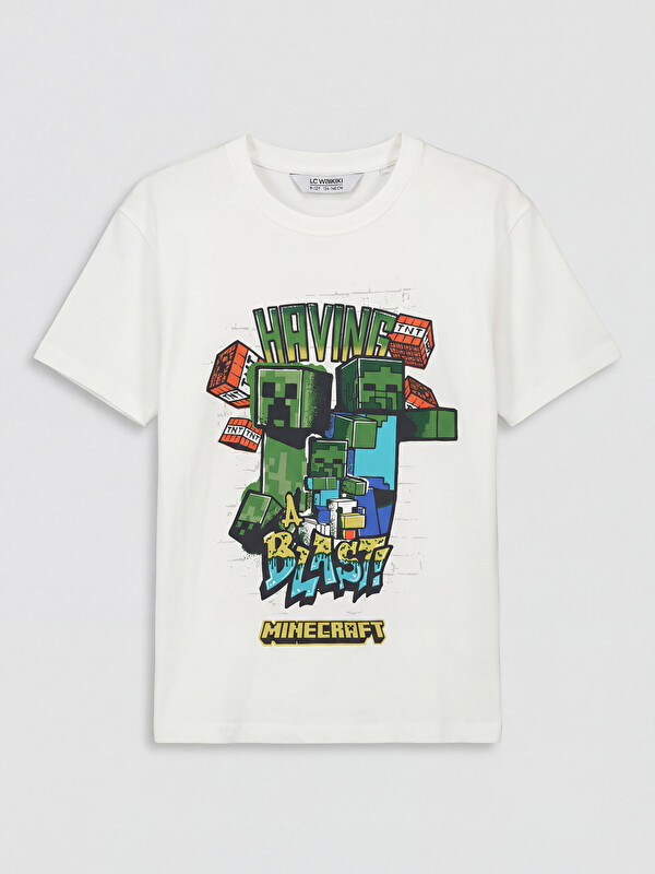 LCW Kids Boy Ecru T-Shirt