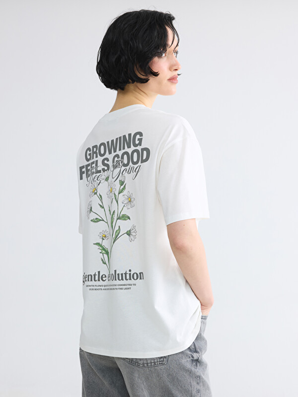 LCW Vision T-shirt imprimé à col rond pour femme