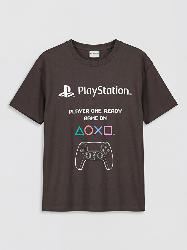 LCW Kids Okrugli Izrez PlayStation Štampana Dečija Majica