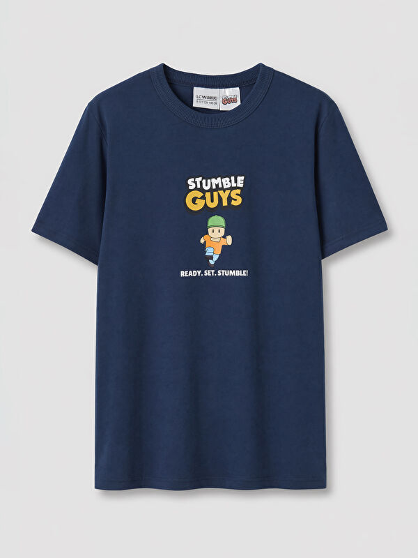 LCW Kids Stumble Guys Baskılı Erkek Çocuk Tişört