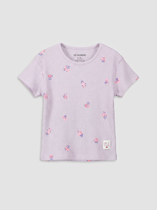 LCW Kids Цветна щампирана тениска за момичета