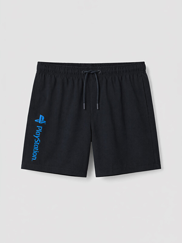 LCW SWIMWEAR Kısa Boy PlayStation Baskılı Erkek Deniz Şortu