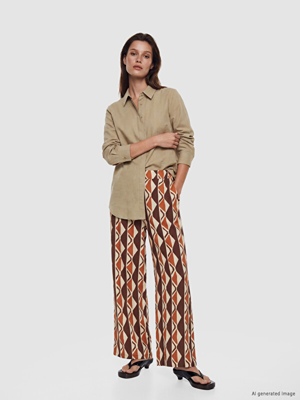 LCW Modest Pantaloni cu model cu talie elastică pentru femei