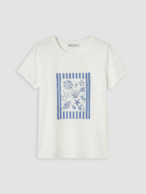 LCW EVERYDAY Crew Neck Printed Women's T-Shirt