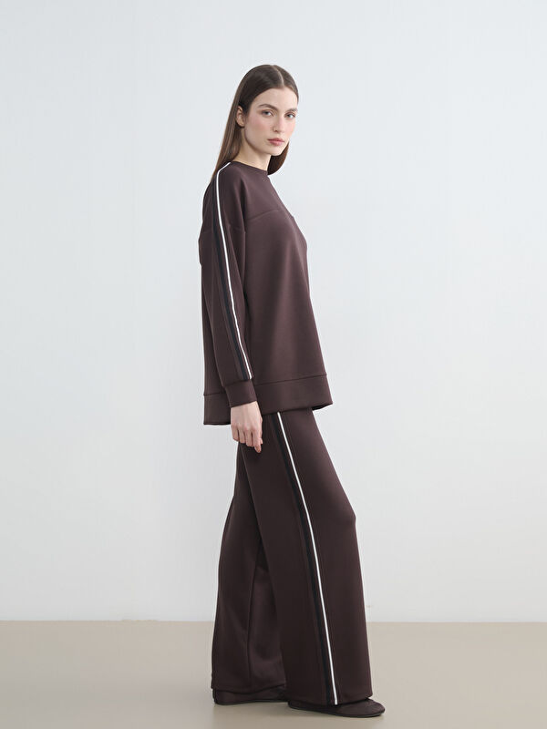 LCW Modest Beli Lastikli Geniş Paça Kadın Eşofman Altı