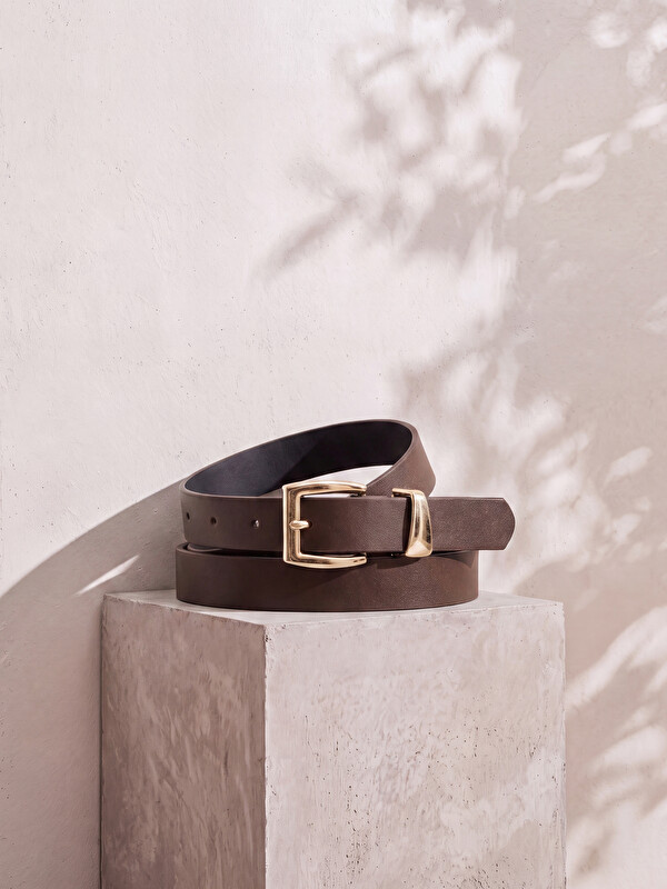 LCW ACCESSORIES Faux Leather Women's Belt