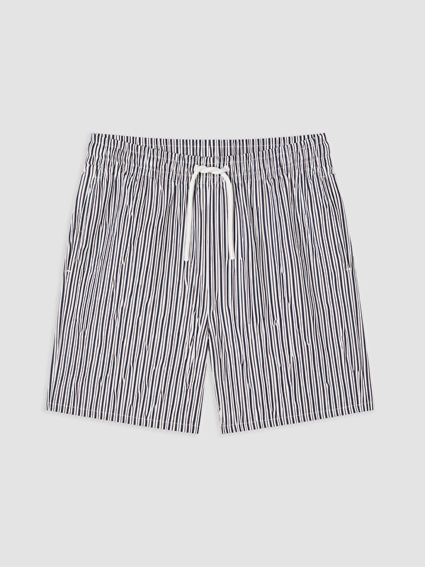 LCW SWIMWEAR Kısa Boy Çizgili Erkek Deniz Şortu