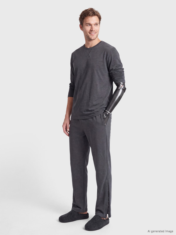 LCW Limitless Kolay Giyilebilir Çıtçıtlı Erkek Pijama Takımı