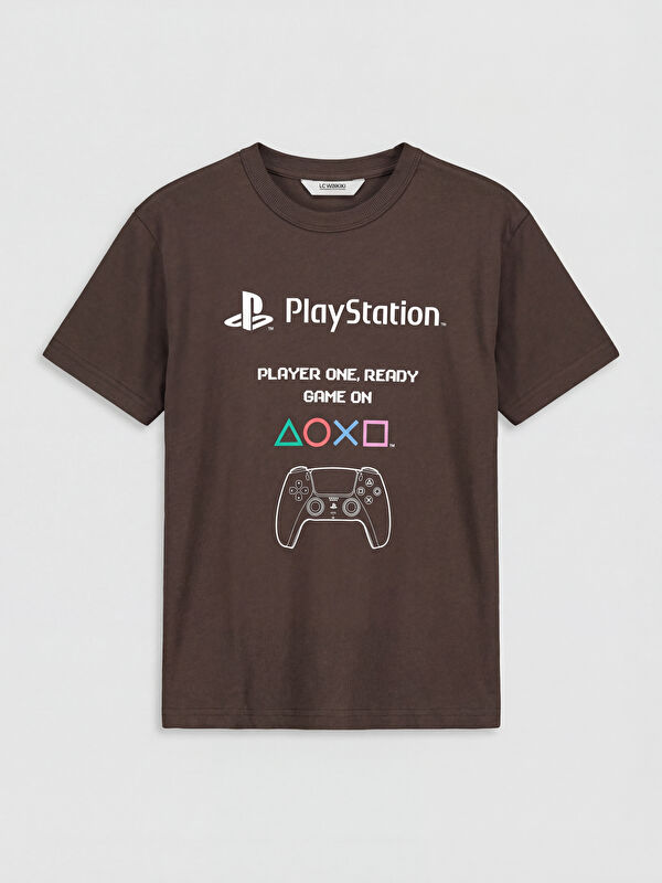 LCW Kids PlayStation Baskılı Erkek Çocuk Tişört