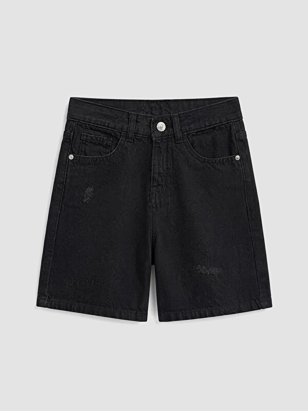 LCW Kids Boy Black Denim Shorts