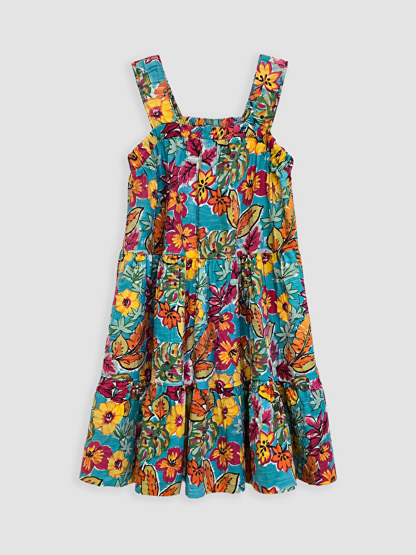 LCW Kids فستان أخضر فتاة