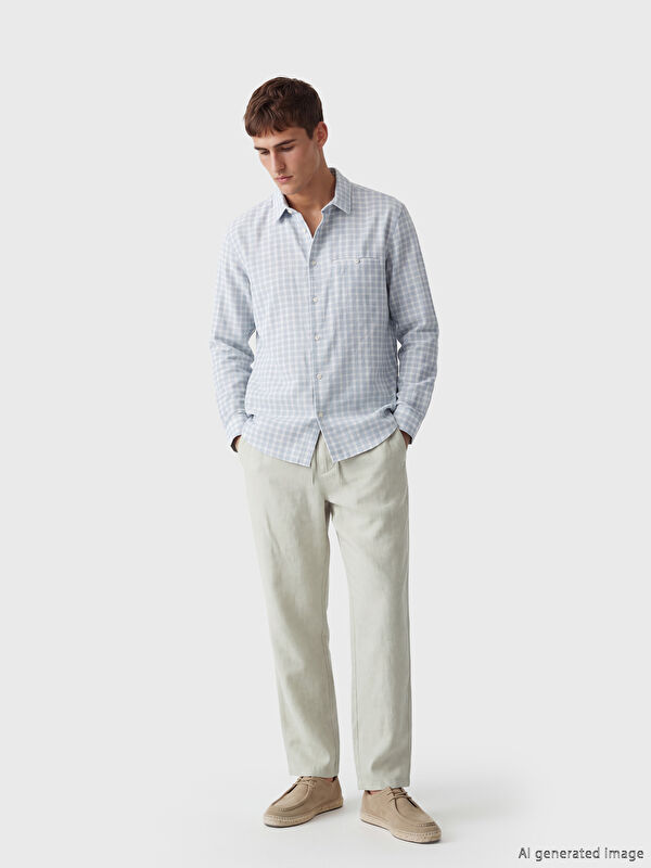 LCW Vision Regular Fit %100 Keten Erkek Pantolon