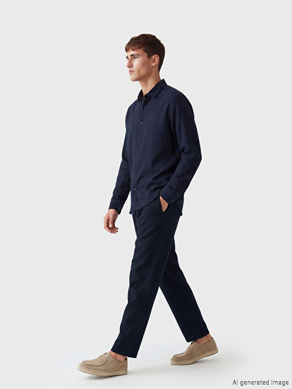LCW Vision Regular Fit %100 Keten Erkek Pantolon